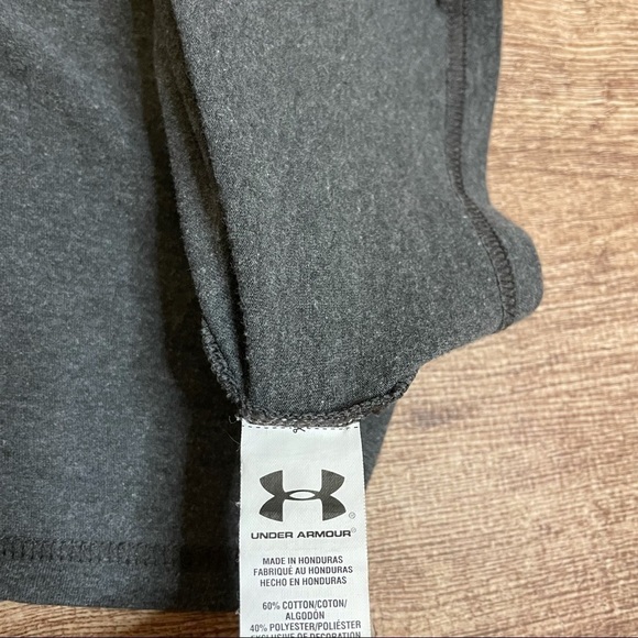 Under Armour Heat Gear Grey Logo T-Shirt - Picture 4 of 4